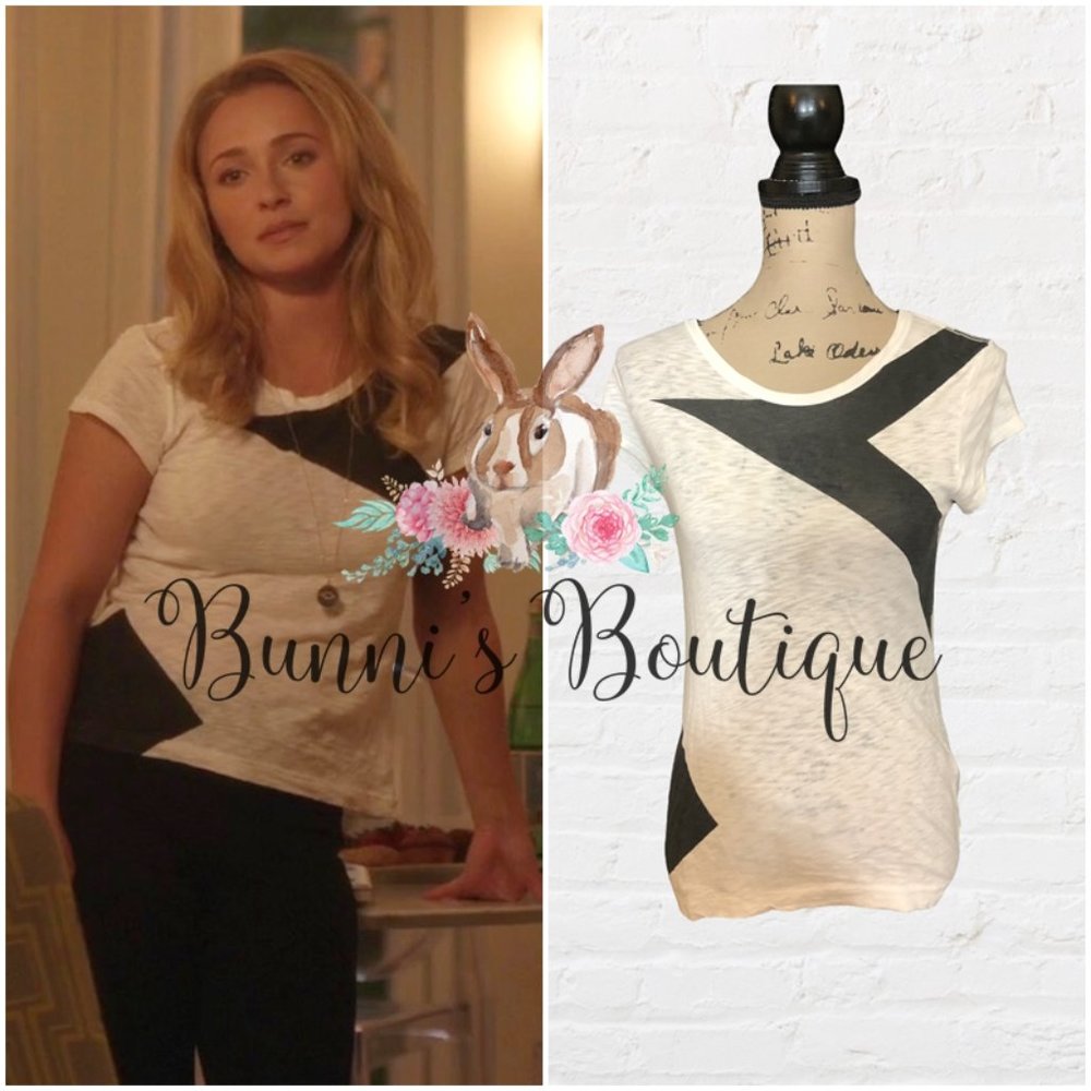 Juliette Barnes' Rag & Bone Basic Brando Colorblock Tee